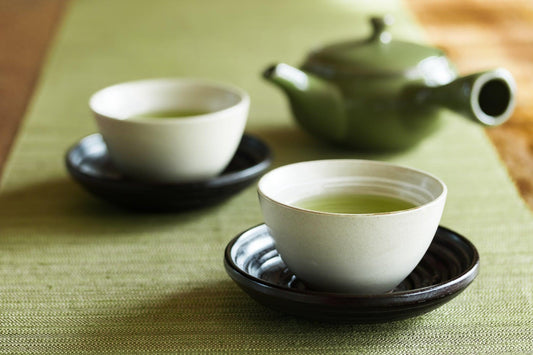 2 cups of Japanese Tea and Japanese Teapot