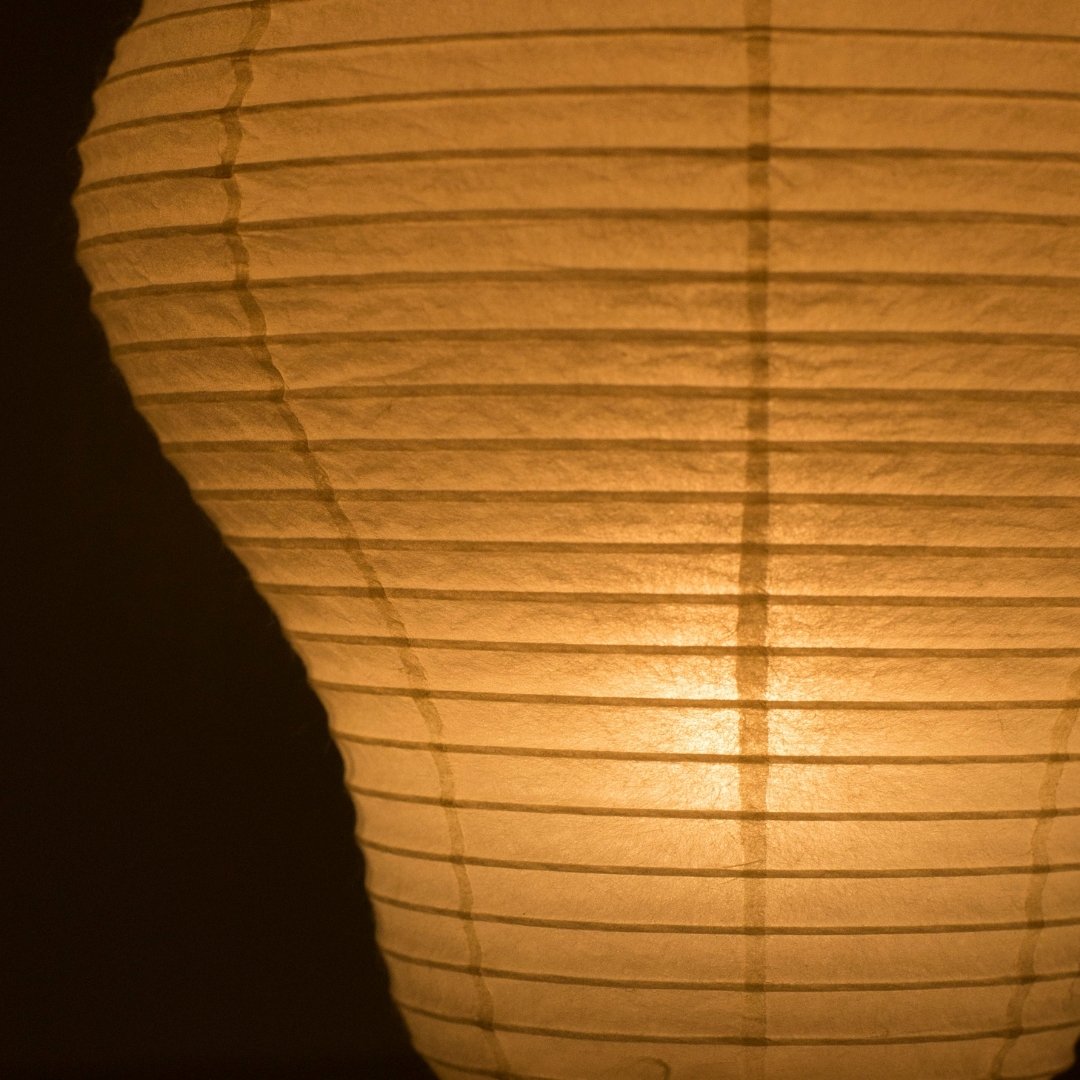 Japanese Paper Table Lamp "Balloon" – Elegant, Portable Paper Lamp Creating Warm Atmosphere, Perfect for Bedrooms