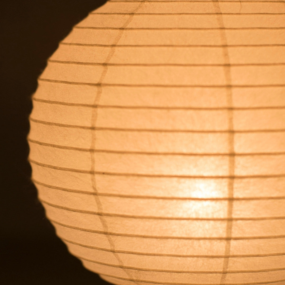 Japanese Paper Table Lamp "Mini Circle" – Soft Ambient Lighting from Unique Handmade Washi Lamp, Ideal Bedside Table Lamp