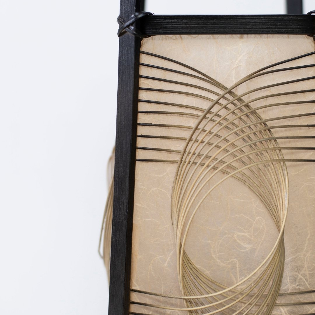 Japanese Bamboo Floor Lamp "Sunlight" – Unique standing Bamboo lamp, perfect for Wabi-Sabi and Japandi interiors