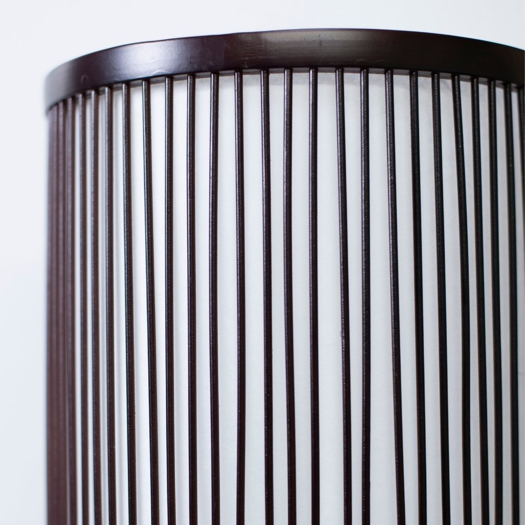 Japanese Bamboo Floor Lamp "Tutu" Middle – Stylish bamboo standing lamp, Perfect for Japandi interiors