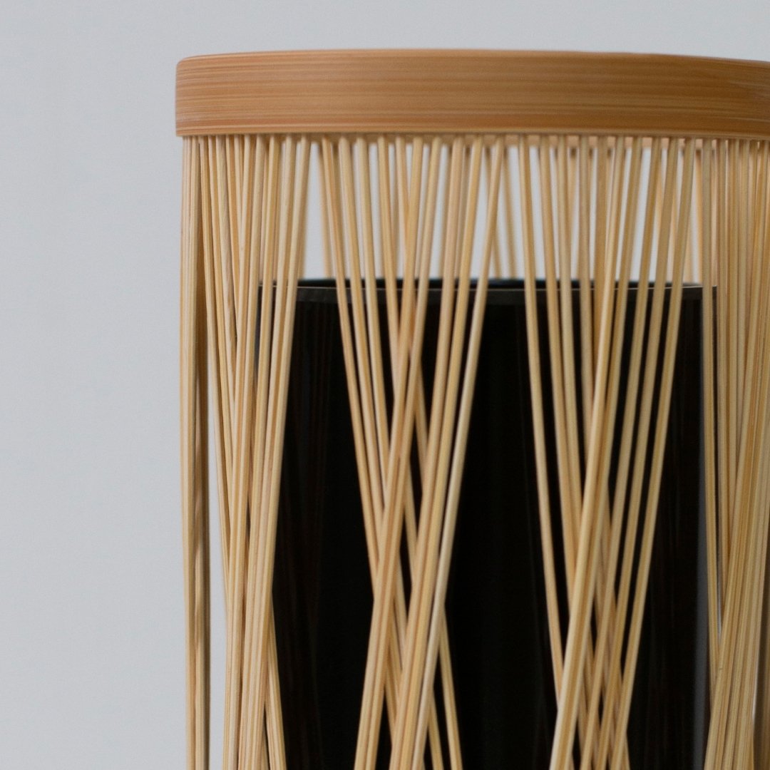 Japanese Bamboo Flower Vase 'Entwined Branch'—a simple, wabi-sabi-inspired vase showcasing the natural beauty of bamboo
