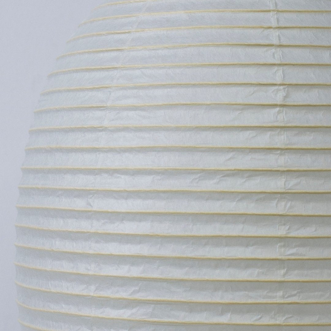 Sophisticated Japanese paper floor lamp "Chochin lamp 02" highlighting the beauty of fine white washi paper