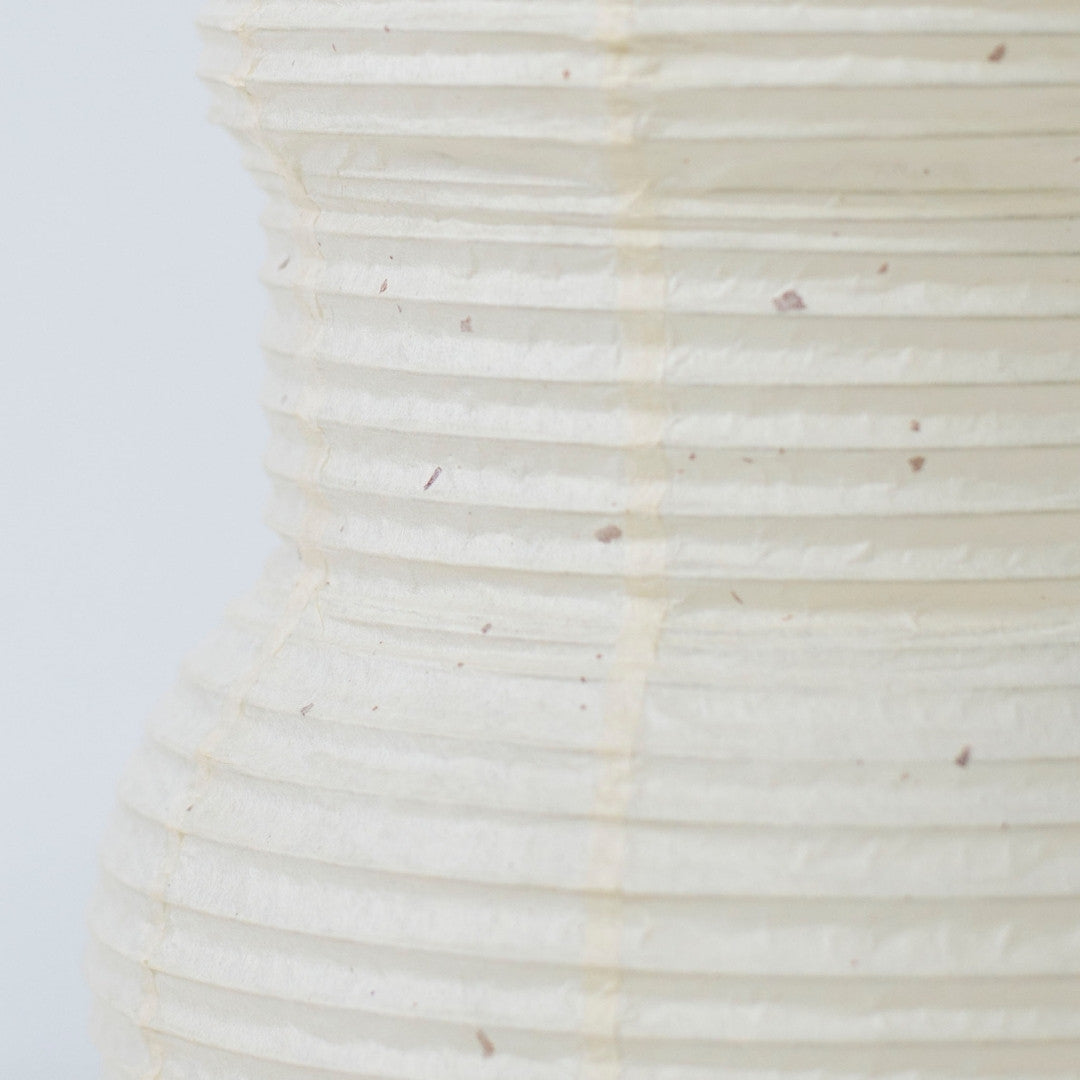 Japanese Paper Table Lamp "PAPERSON 03" – A durable handmade washi paper bedside lamp with a wabi-sabi aesthetic