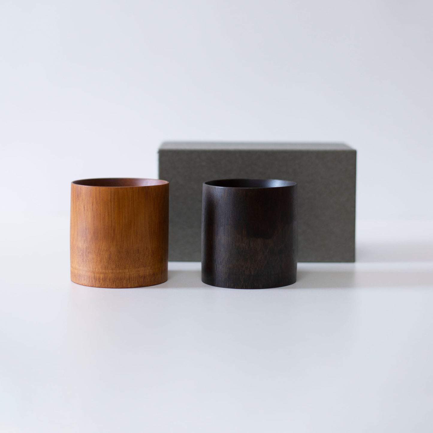 Gift set of bamboo cups, crafted with traditional techniques from Kyoto, Japan.