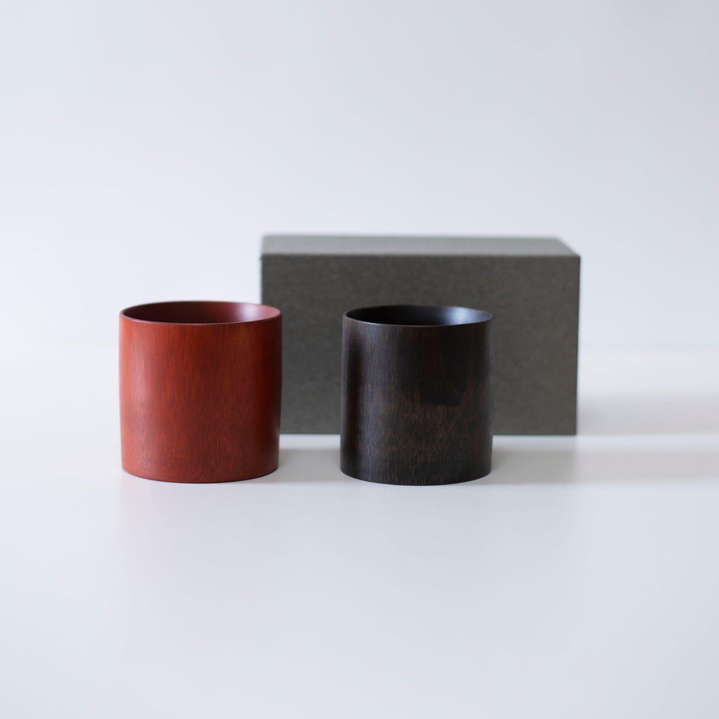 Gift set of bamboo cups, crafted with traditional techniques from Kyoto, Japan.