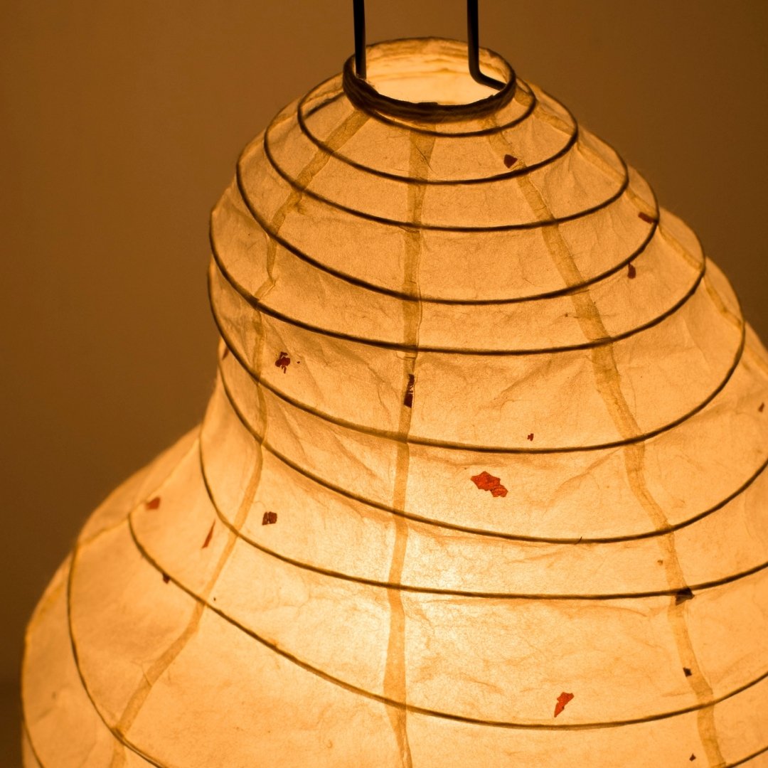 Japanese Paper Floor Lamp “BEANS LIGHT” Small – Unique Washi Floor Lamp, Great for Bedroom and Living room