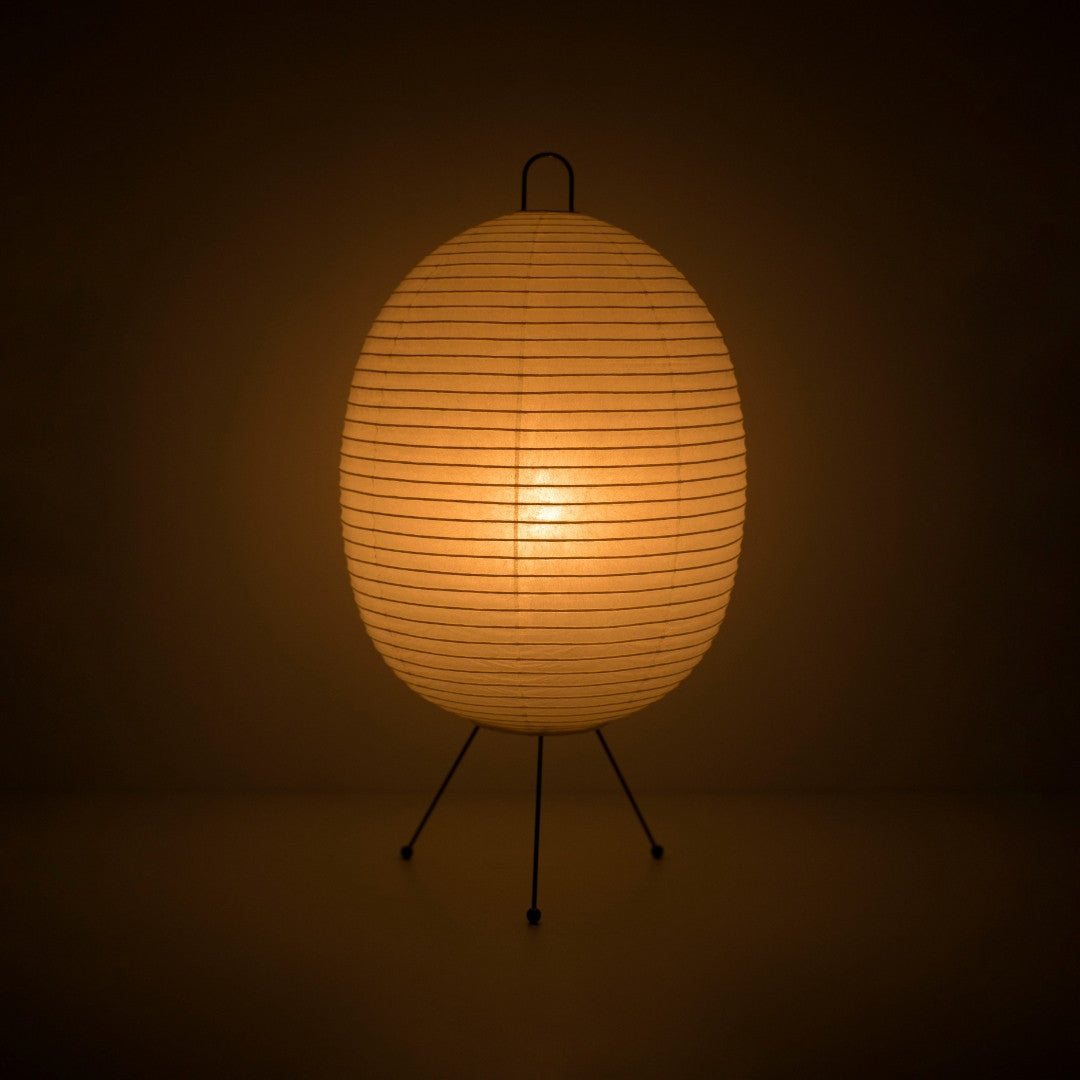 Japanese Paper Floor Lamp "Chochin lamp 02", Traditional Japanese Paper Lamp, Warm Glow