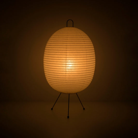 Japanese Paper Floor Lamp "Chochin lamp 02", Traditional Japanese Paper Lamp, Warm Glow
