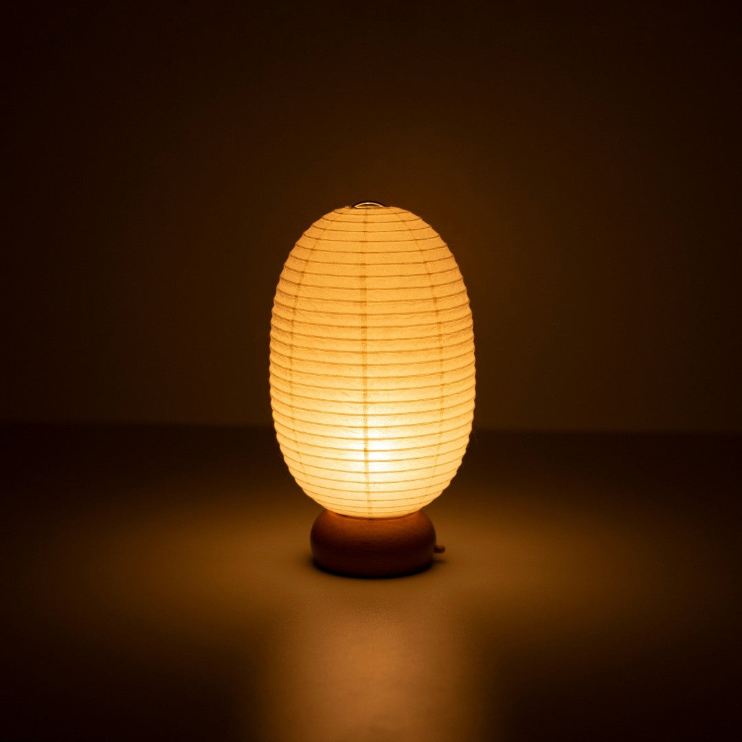 Japanese Paper Table Lamp "Dinosaur" – Unique Paper Bedside Lamp for Japanese bedroom