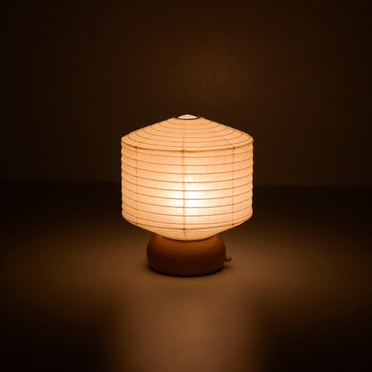Japanese Paper Table Lamp "Mini Square" – Handmade Japanese Paper Table Lamp for Bedrooms and Living Rooms