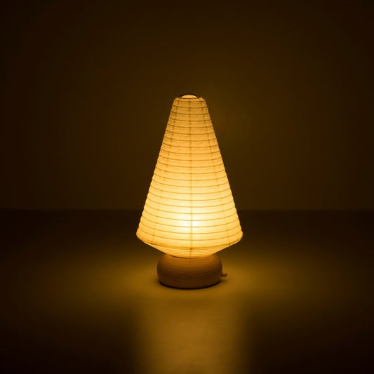 Japanese Paper Table Lamp "Mini Tree" – Compact Paper Lamp for Bedside & Home Decor