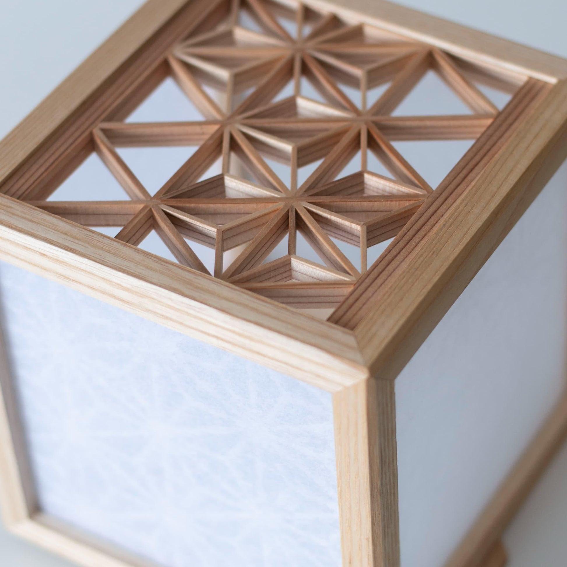 Kumiko Pattern of A Kumiko Table Lamp Shade
