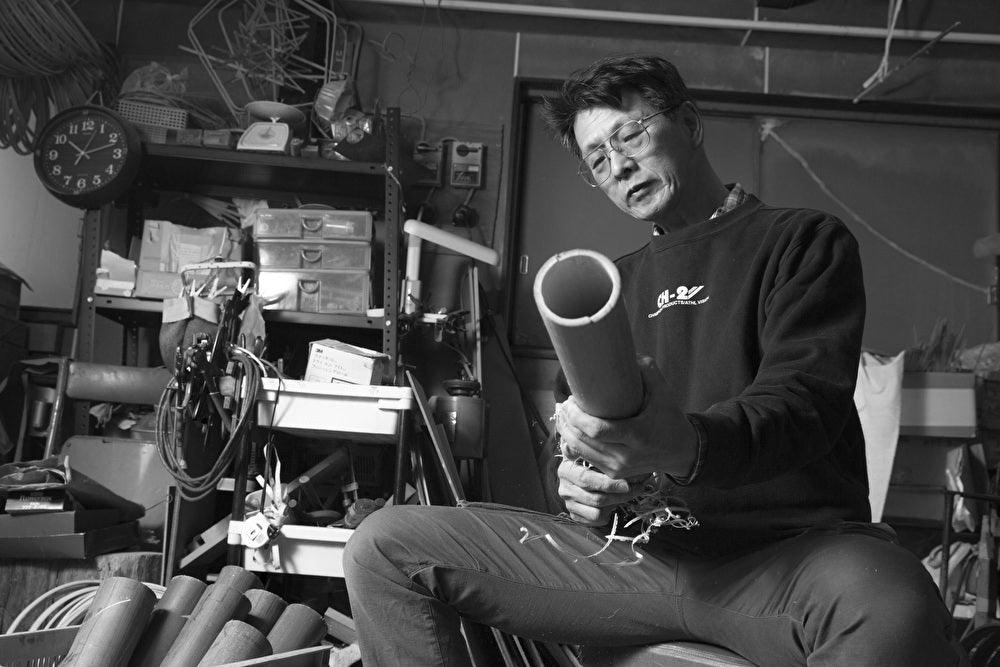 Master Craftsman at Shizuoka Takekogei, Creating Traditional Japanese Bamboo Crafts