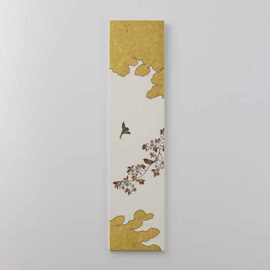 Japanese Wall Art "Hanamidori" White Small
