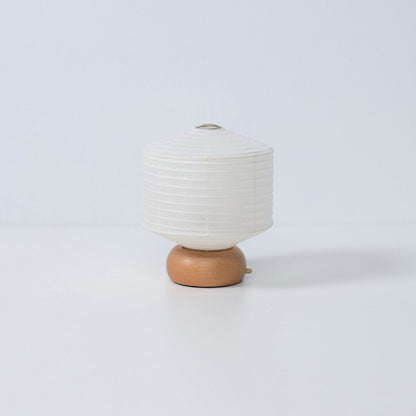 Japanese Paper Table Lamp "Mini Square" – Portable bedside lamp with unique design in minimalist Japanese paper style