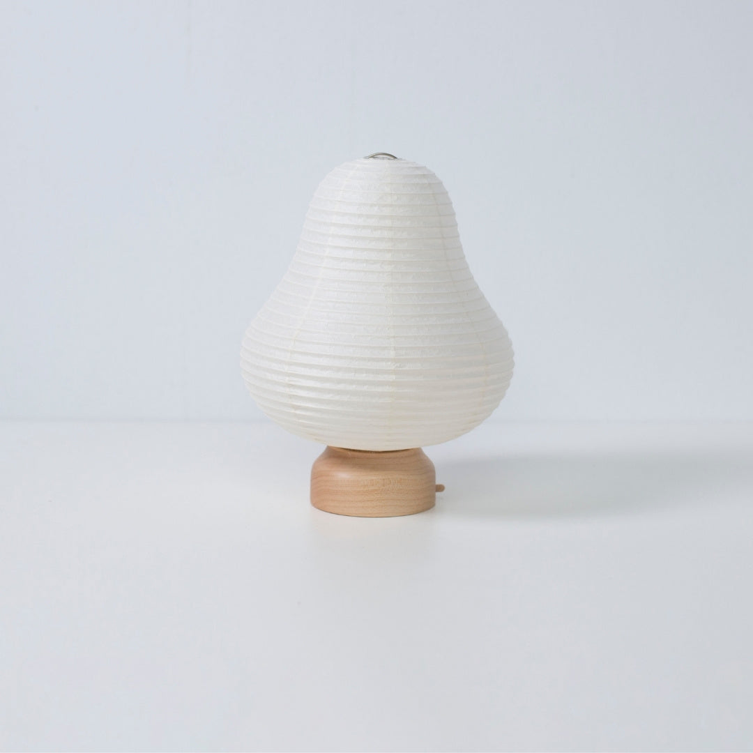 Japanese Paper Table Lamp "Mountain" – Unique bedside table lamp with minimalist design, ideal portable lamp for bedroom