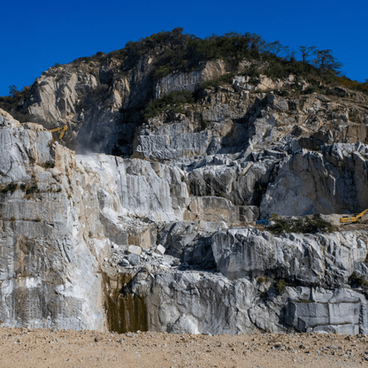 A quarry in Kagawa Prefecture, Japan, where the rare Awaji stone is extracted.