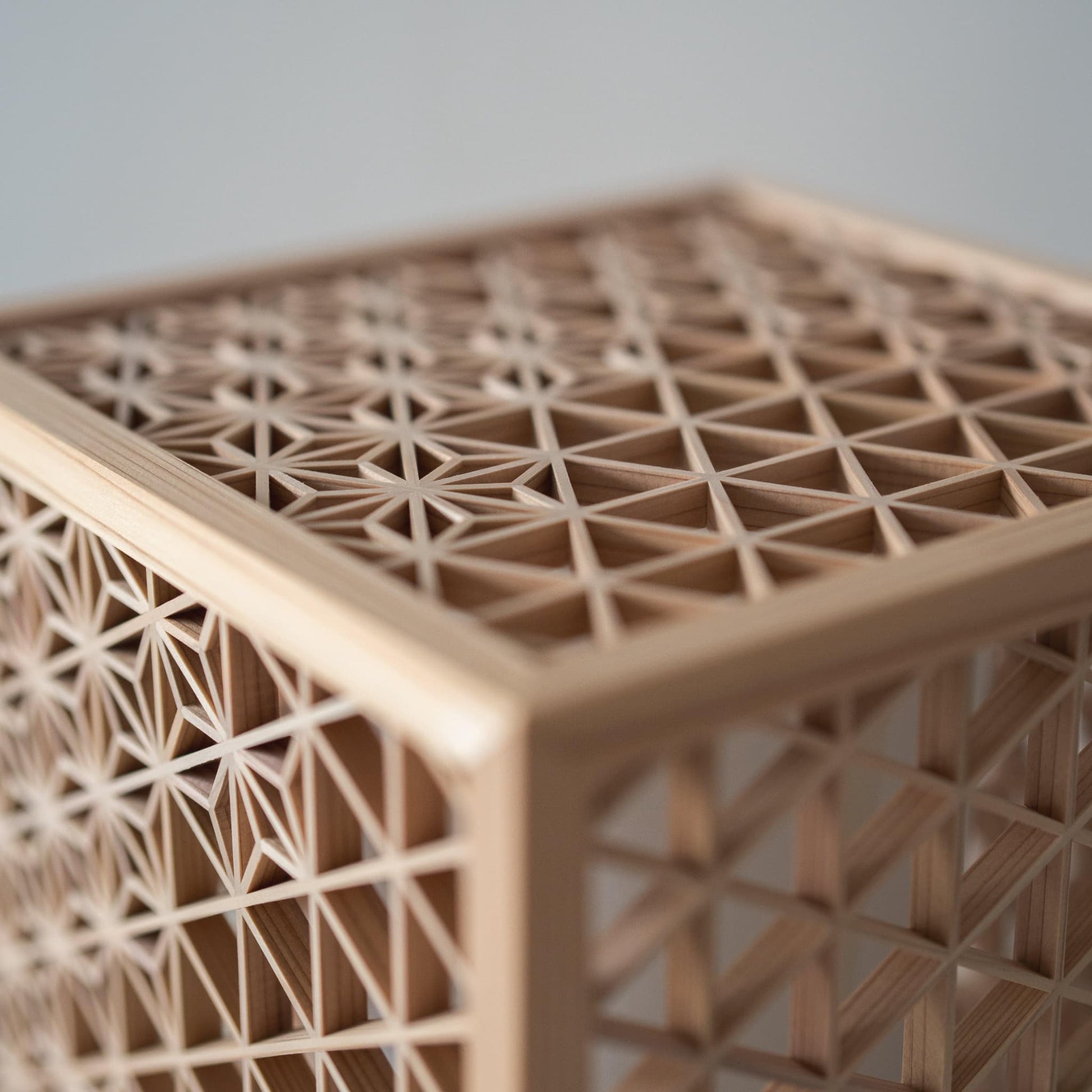 Japanese Kumiko Lantern, Kumiko, Kumiko Light, Japanese Lighting Fixture, Japanese Style Lighting, Stand Light, Floor Light, Natural Wood, Japanese Cedar.