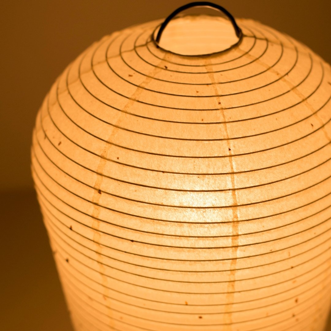 Japanese Paper Table Lamp "PAPERSON 01" – Soft Ambient Lighting from Unique Handmade Washi Lamp, Ideal Bedside Lamp