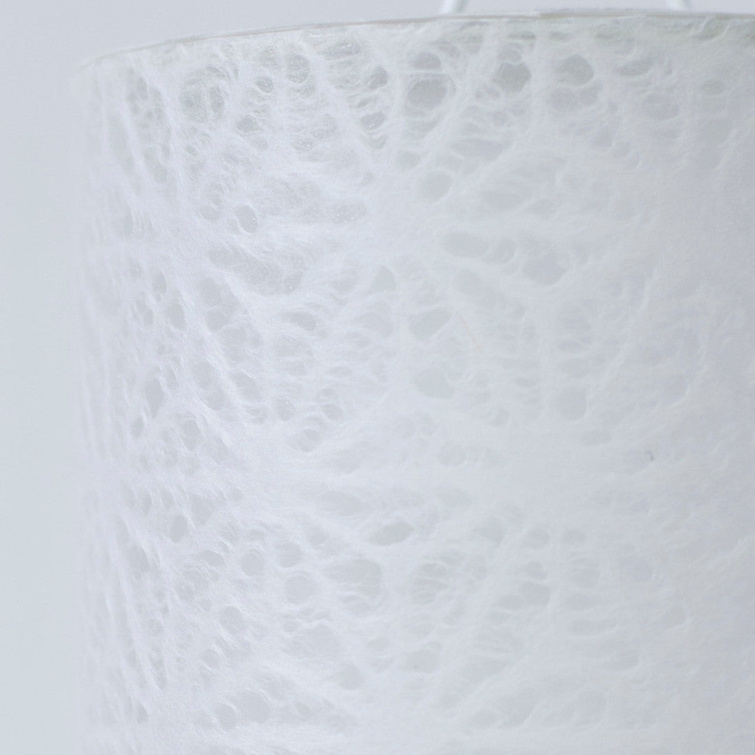 Japanese Paper Table Lamp "Lace Washi" White – A handcrafted white washi bedside lamp with intricate patterns