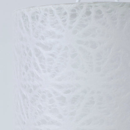 Japanese Paper Table Lamp "Lace Washi" White – A handcrafted white washi bedside lamp with intricate patterns