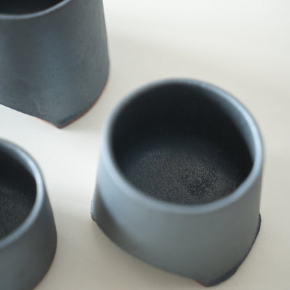 Japanese Tile Sake Cup45 Gift Set (with Paulownia Box)