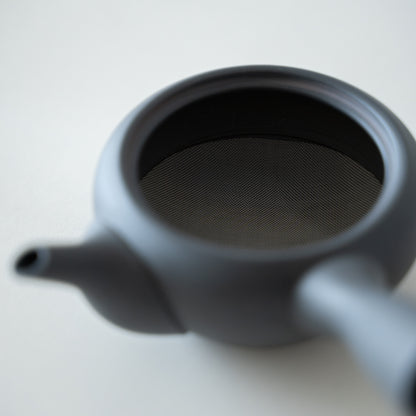 Japanese Teapot (Kyusu) with Stainless Steel Bottom Mesh - Black