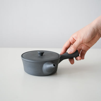 Sencha Teapot (with built-in tea strainer) - Black