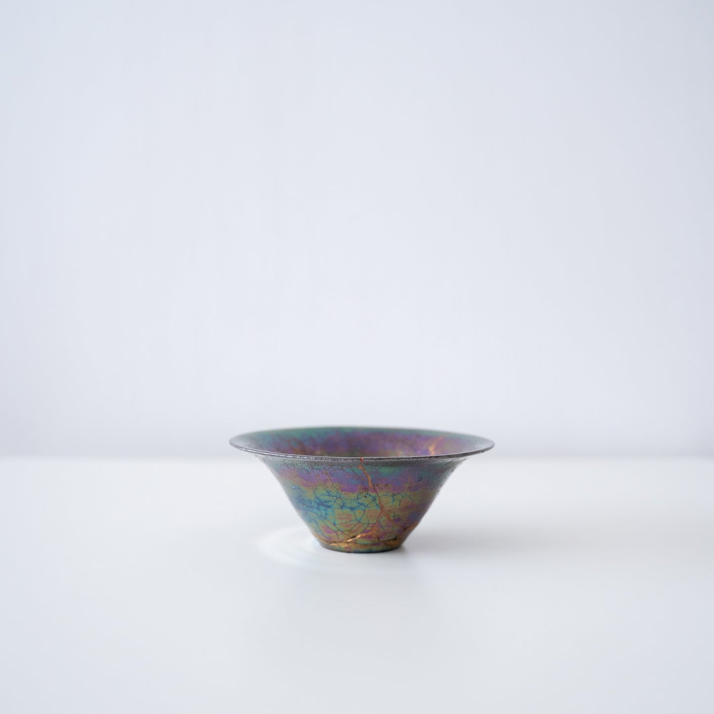 Rainbow Luster Kintsugi Bowl