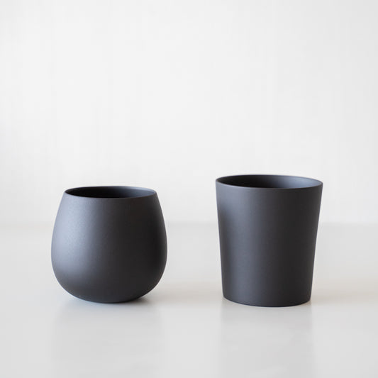 Bamboo Charcoal Coated Tableware Series - Rokuro Cup Set