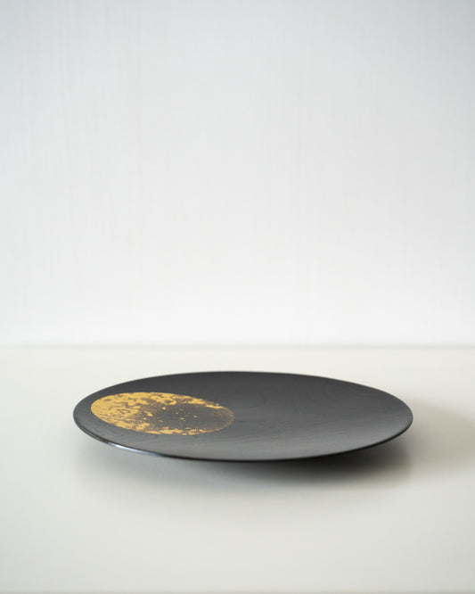 Hazy Moon - Gold Leaf Lacquerware Plate