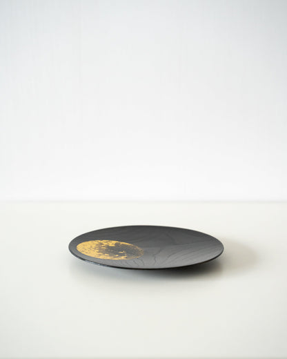 Hazy Moon - Gold Leaf Lacquerware Plate