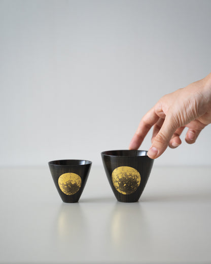Hazy Moon - Gold Leaf Lacquerware Sake Cup