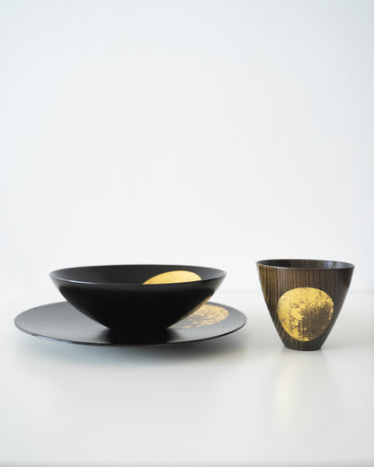 Hazy Moon - Gold Leaf Lacquerware Bowl
