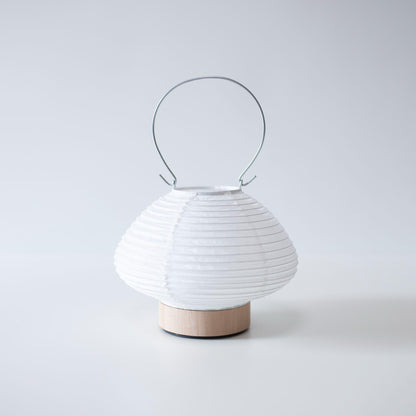 Unique floor lamp crafted with Gifu lantern techniques and 1300-year-old Mino washi paper.