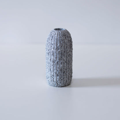 Small minimalist vase made from Aji stone, a type of granite found only in a specific region of Kagawa Prefecture, Japan.