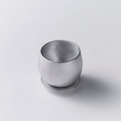 Japanese Aluminum Sake Cup Set "yurayura" – Self-Chilling Swaying Cups for Pure Flavor