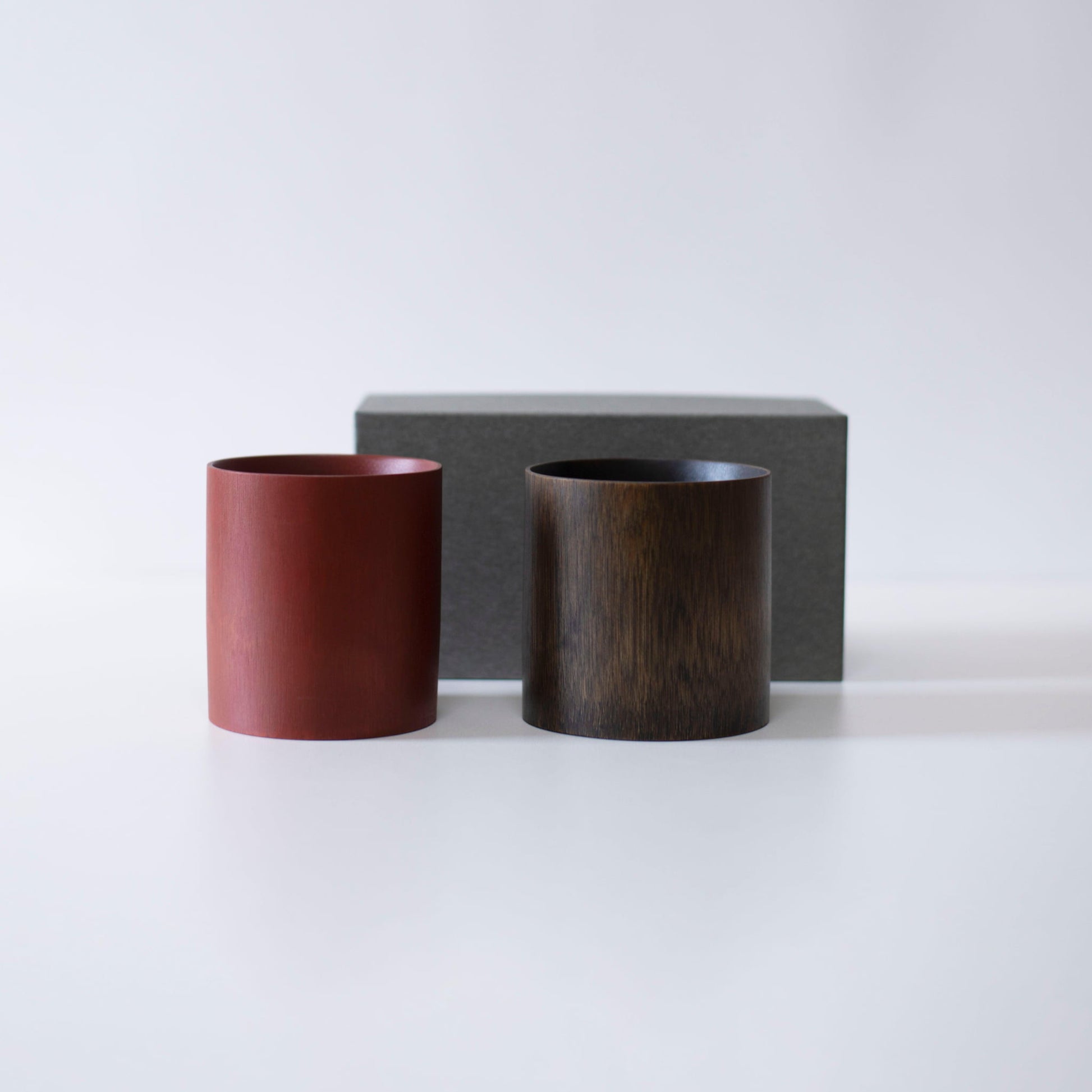 Gift set of bamboo cups, crafted with traditional techniques from Kyoto, Japan.
