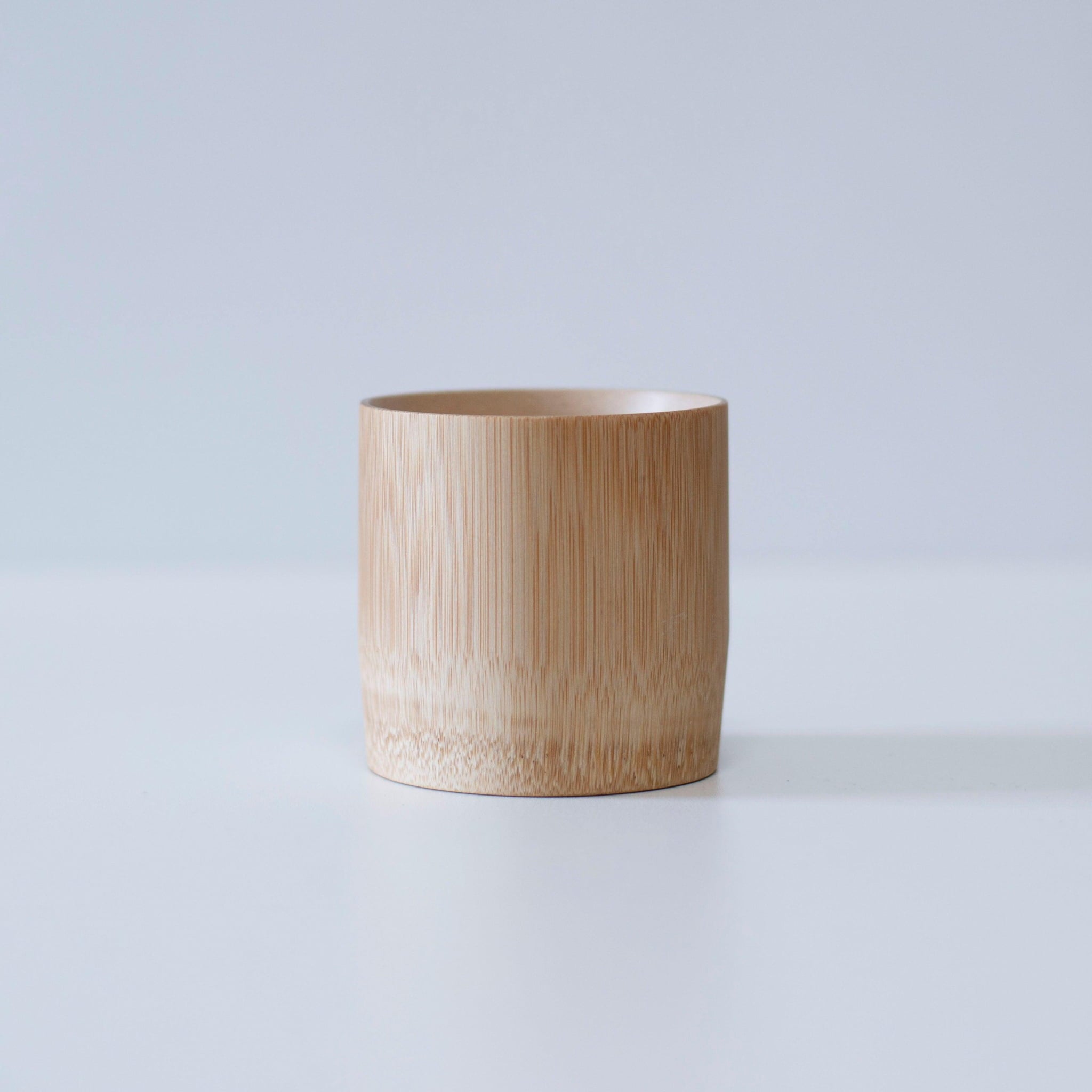 Japanese bamboo cup crafted with traditional techniques from Kyoto, Japan.