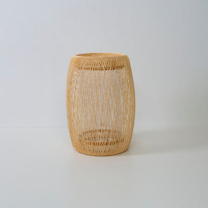 Japanese Bamboo Flower Vase "Cocoon" – Authentic Japanese ikebana flower vase with wabi-sabi for Japandi style room