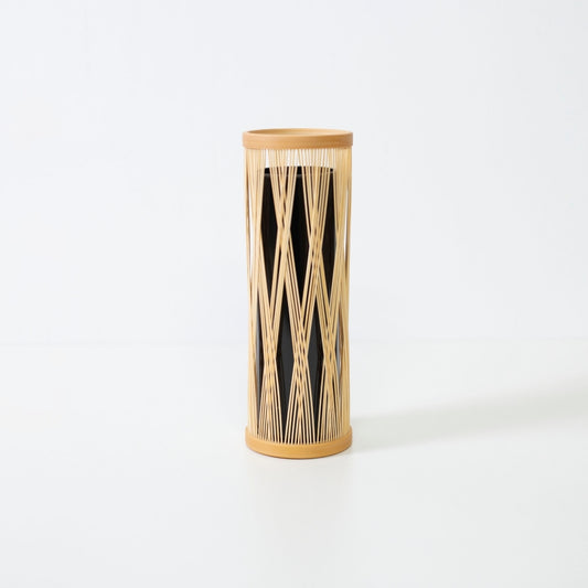 Japanese Bamboo Flower Vase “Entwined Branch” – Japandi flower vase with wabi-sabi for ikebana flower arrangement