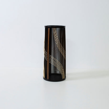 Japanese Bamboo Flower Vase “Flowing Water” – Unique bamboo flower vase with wabi-sabi for Japandi style living room