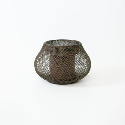 Japanese Bamboo Flower Vase “Kisaragi” – Unique Japanese ikebana flower vase withe wabi-sabi aethetics for Japandi decor