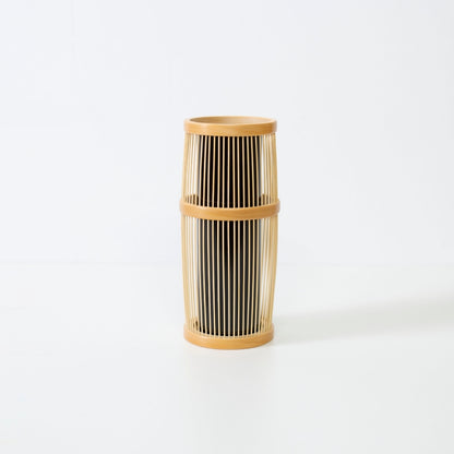 Japanese Bamboo Flower Vase “Shiori” – Unique Japanese bamboo flower vase with wabi-sabi for Japandi style spaces