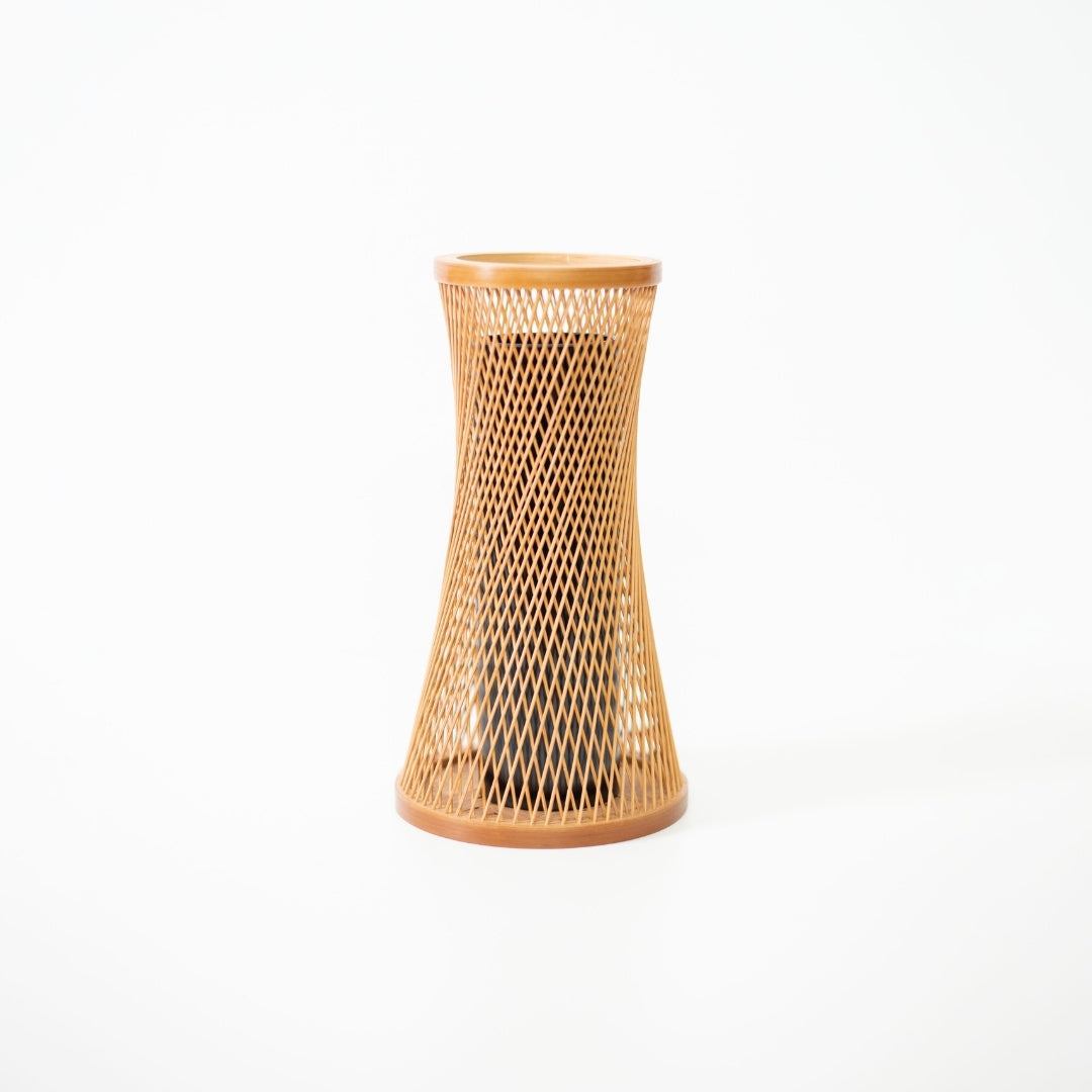 Japanese Bamboo Ikebana Vase “Kanon” – Sophisticated bamboo flower vase with wabi-sabi for ikebana flower arrangement