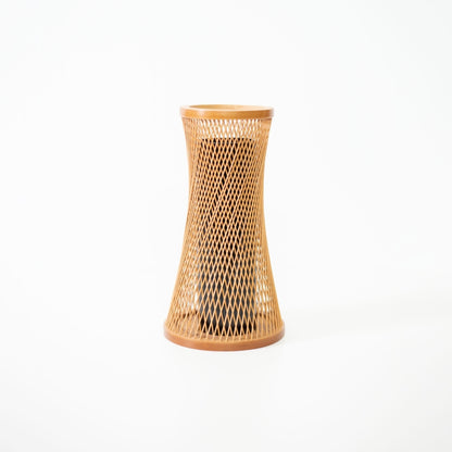 Japanese Bamboo Ikebana Vase “Kanon” – Sophisticated bamboo flower vase with wabi-sabi for ikebana flower arrangement