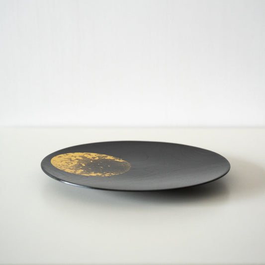 Japanese Gold Leaf Lacquerware Plate Middle