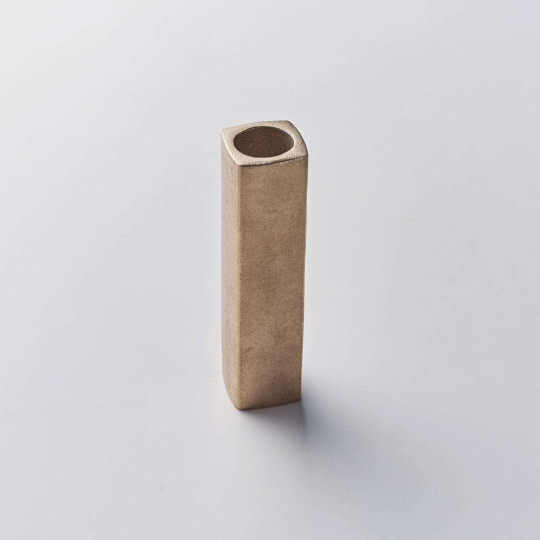 Japanese Ikebana Vase "Bush of copper" Square for ikebana flower arranging and Japanese vases