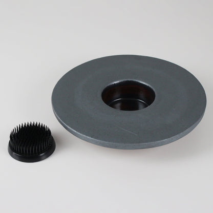 Japanese Ikebana Vase Kenzan - rei maru with Kenzan for Elegant Ikebana Flower Arrangements